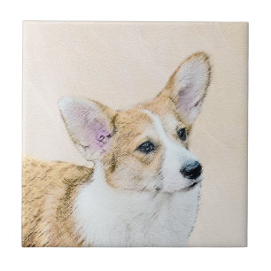 Pembroke Welsh Corgi Painting - Original Dog Art Fliese
