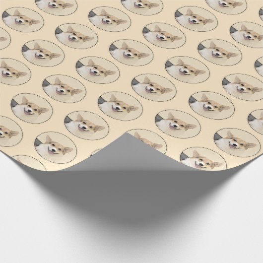 Pembroke Welsh Corgi Painting - Original Dog Art Geschenkpapier (Ecke)