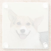 Pembroke Welsh Corgi Painting - Original Dog Art Glasuntersetzer (Rückseite)