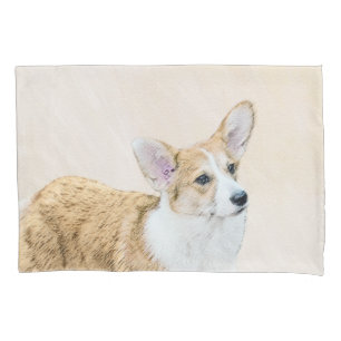 Pembroke Welsh Corgi Painting - Original Dog Art Kissenbezug