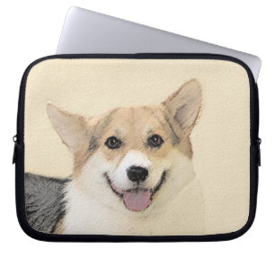 Pembroke Welsh Corgi Painting - Original Dog Art Laptopschutzhülle