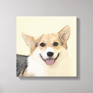 Pembroke Welsh Corgi Painting - Original Dog Art Leinwanddruck