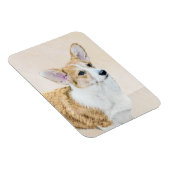 Pembroke Welsh Corgi Painting - Original Dog Art Magnet (Rechte Seite)