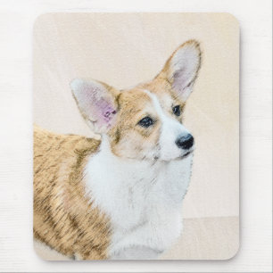 Pembroke Welsh Corgi Painting - Original Dog Art Mousepad