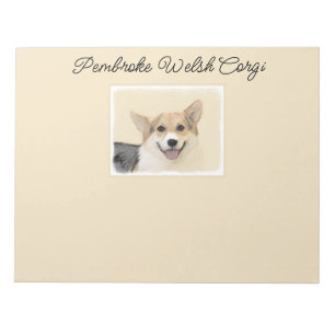 Pembroke Welsh Corgi Painting - Original Dog Art N Notizblock