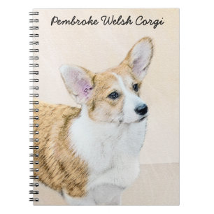 Pembroke Welsh Corgi Painting - Original Dog Art Notizblock