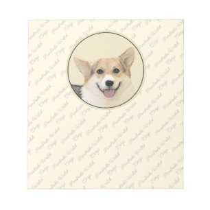 Pembroke Welsh Corgi Painting - Original Dog Art Notizblock