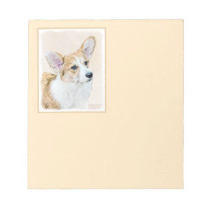 Pembroke Welsh Corgi Painting - Original Dog Art Notizblock