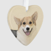 Pembroke Welsh Corgi Painting - Original Dog Art Ornament (Vorderseite)