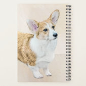 Pembroke Welsh Corgi Painting - Original Dog Art Planer (Rückseite)