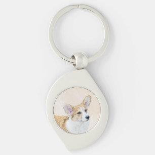 Pembroke Welsh Corgi Painting - Original Dog Art Schlüsselanhänger