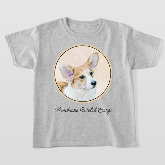 Pembroke Welsh Corgi Painting - Original Dog Art T-Shirt (Ablage )