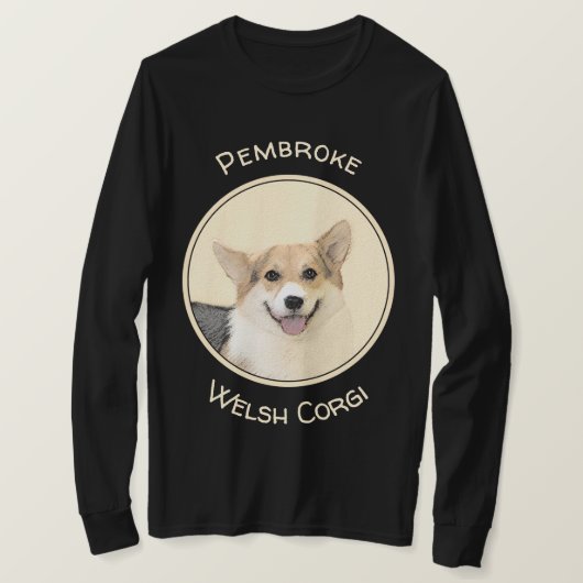 Pembroke Welsh Corgi Painting - Original Dog Art T-Shirt (Design vorne)