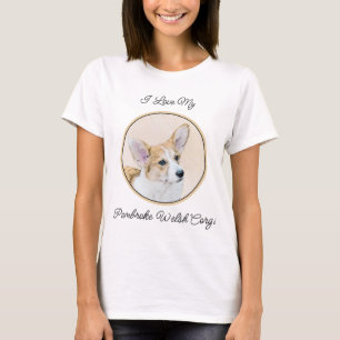 Pembroke Welsh Corgi Painting - Original Dog Art T-Shirt