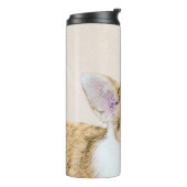 Pembroke Welsh Corgi Painting - Original Dog Art Thermosbecher (Nach links gedreht)