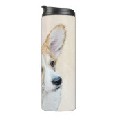Pembroke Welsh Corgi Painting - Original Dog Art Thermosbecher (Nach rechts gedreht)