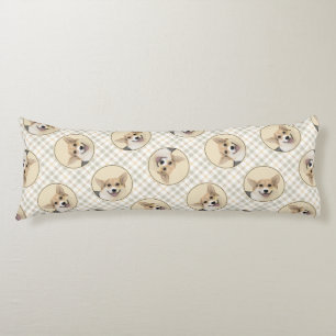 Pembroke Welsh Corgi Painting Tri-Color Dog Art Seitenschläferkissen