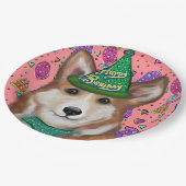 PEMBROKE WELSH CORGI PAPPTELLER (Schrägansicht)