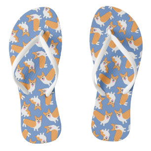Pembroke Welsh Corgi Pattern Badesandalen