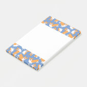 Pembroke Welsh Corgi Pattern Post-it Klebezettel (angewinkelt)