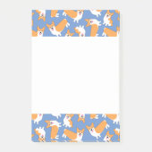 Pembroke Welsh Corgi Pattern Post-it Klebezettel (Vorderseite)