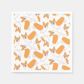 Pembroke Welsh Corgi Pattern Serviette (Vorderseite)