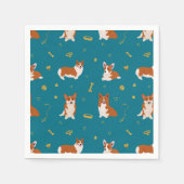 Pembroke Welsh Corgi Pattern Serviette (Vorderseite)