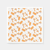 Pembroke Welsh Corgi Pattern Serviette (Vorderseite)