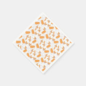 Pembroke Welsh Corgi Pattern Serviette (Ecke)