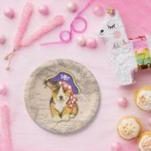 Pembroke Welsh Corgi Pirate Pappteller (Party)