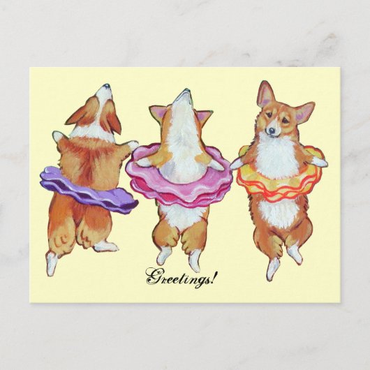 Pembroke Welsh Corgi Postcards Postkarte (Vorderseite)