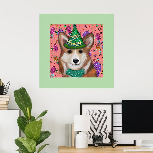 PEMBROKE WELSH CORGI POSTER (Heimbüro)