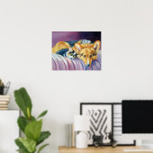 Pembroke Welsh Corgi Poster Print (Heimbüro)