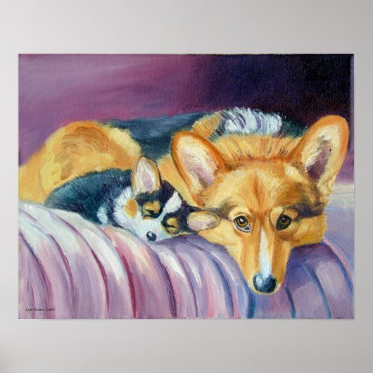 Pembroke Welsh Corgi Poster Print (Vorne)