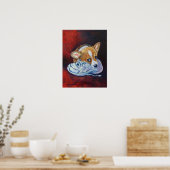 Pembroke Welsh Corgi Poster Print (Küche)