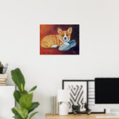 Pembroke Welsh Corgi Poster Print (Heimbüro)