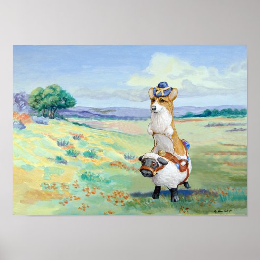 Pembroke Welsh Corgi Poster Print (Vorne)