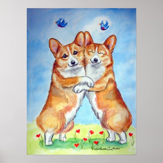 Pembroke Welsh Corgi Poster Print (Vorne)