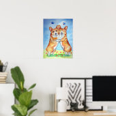 Pembroke Welsh Corgi Poster Print (Heimbüro)