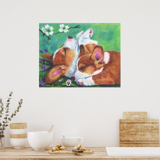 Pembroke Welsh Corgi Poster PRINT (Küche)