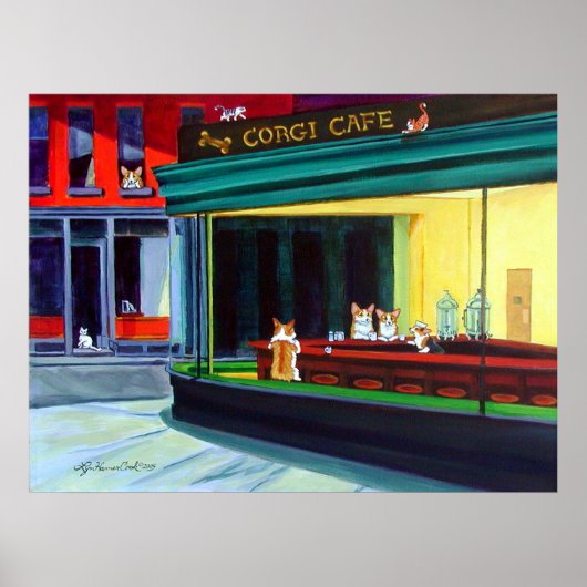 Pembroke Welsh Corgi Poster Print (Vorne)