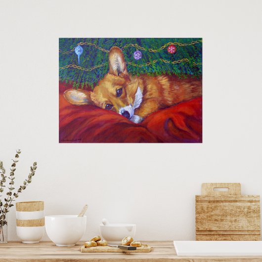 Pembroke Welsh Corgi Poster PRINT (Küche)