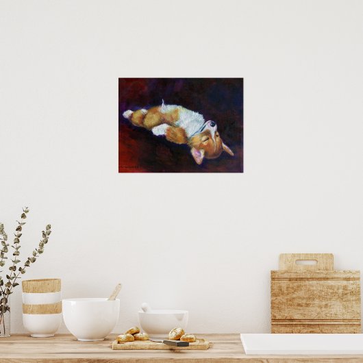 Pembroke Welsh Corgi Poster Print (Küche)
