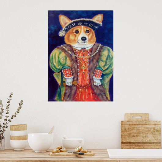 Pembroke Welsh Corgi Poster Print (Küche)
