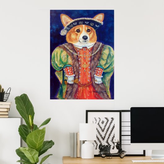 Pembroke Welsh Corgi Poster Print (Heimbüro)