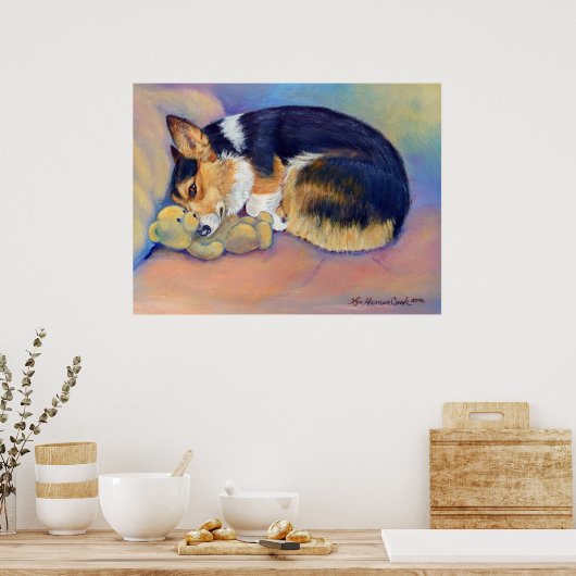 Pembroke Welsh Corgi Poster Print (Küche)
