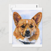 Pembroke Welsh Corgi Postkarte (Vorne/Hinten)