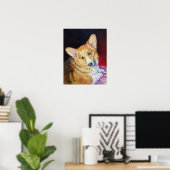 Pembroke Welsh Corgi Print Poster (Heimbüro)