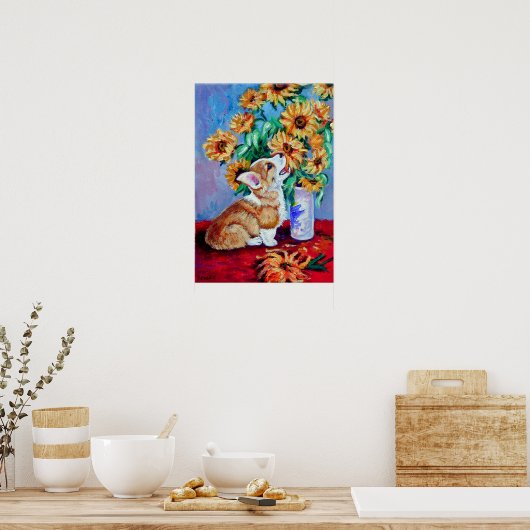 Pembroke Welsh Corgi Print Poster (Küche)