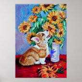 Pembroke Welsh Corgi Print Poster (Vorne)